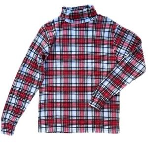 NWT/DEADSTOCK Nutcracker holiday plaid long sleeve turtleneck size S cotton/poly